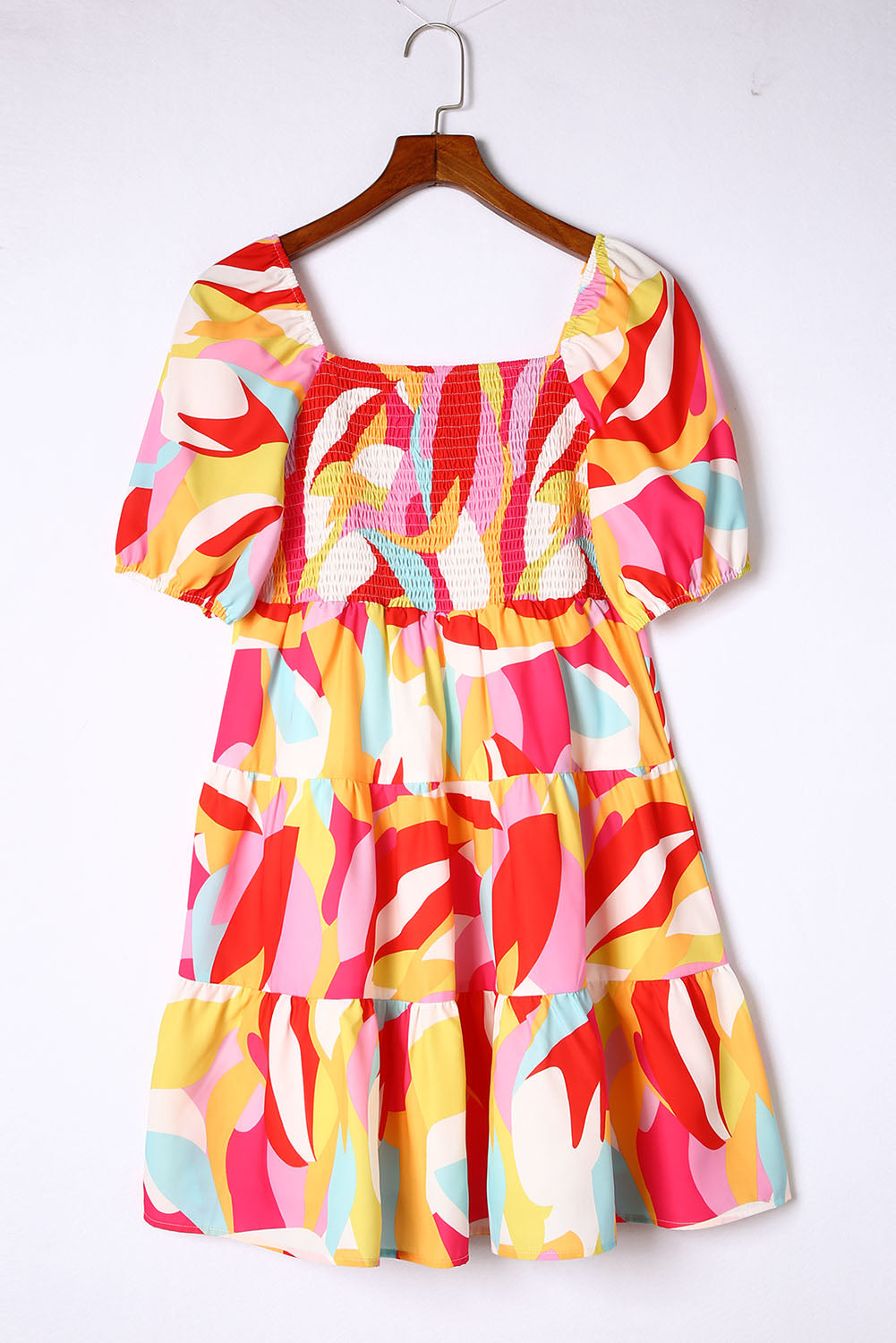 Comfortable Floral Print And Pockets Loose Fit Sleeveless Mini Dress - A-Line - Jewel - Image 11
