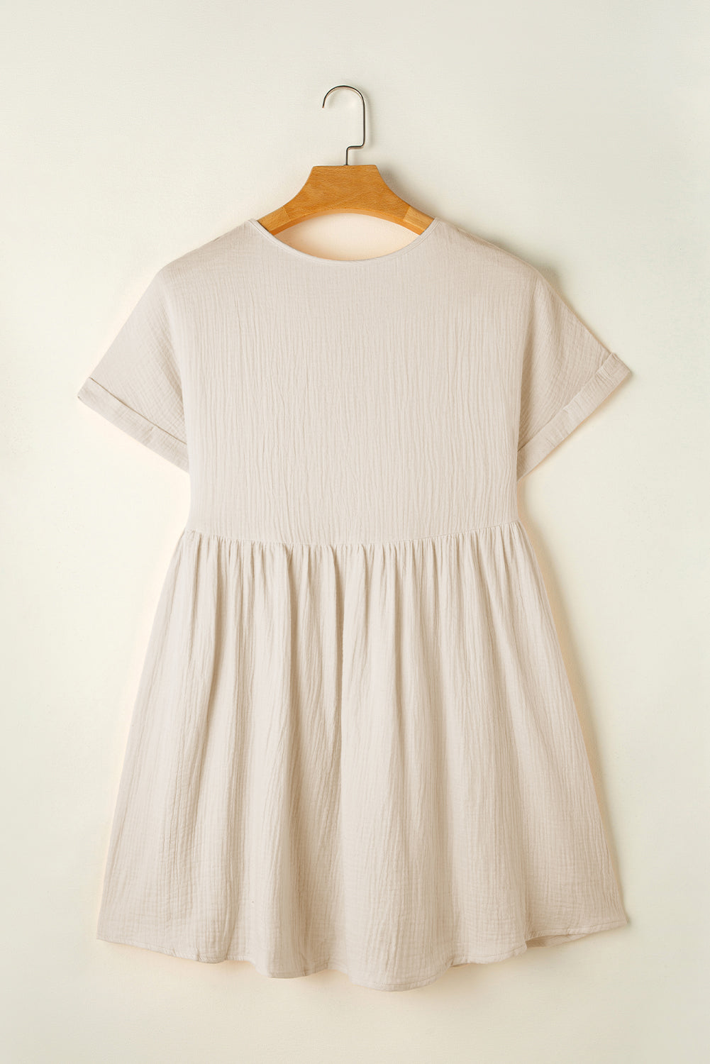 Casual Holiday Lace Stitching Waist V Neck Mini Dress - Image 15