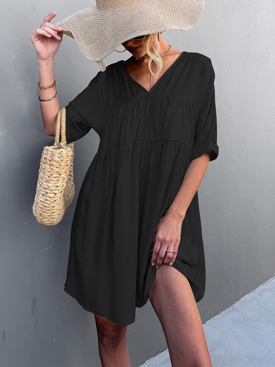 Tie Back Pocket Mini Dress - Image 4