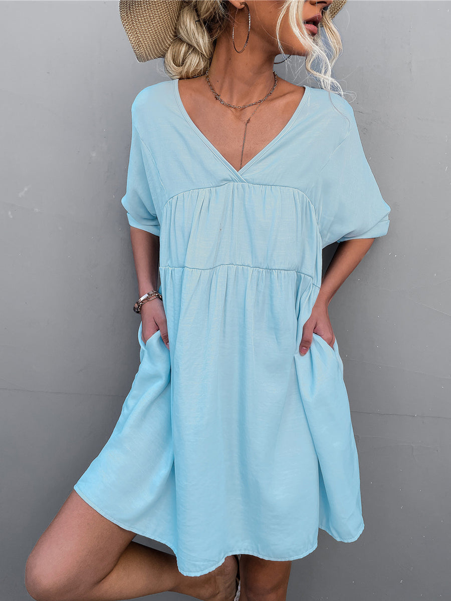 Tie Back Pocket Mini Dress - Image 5