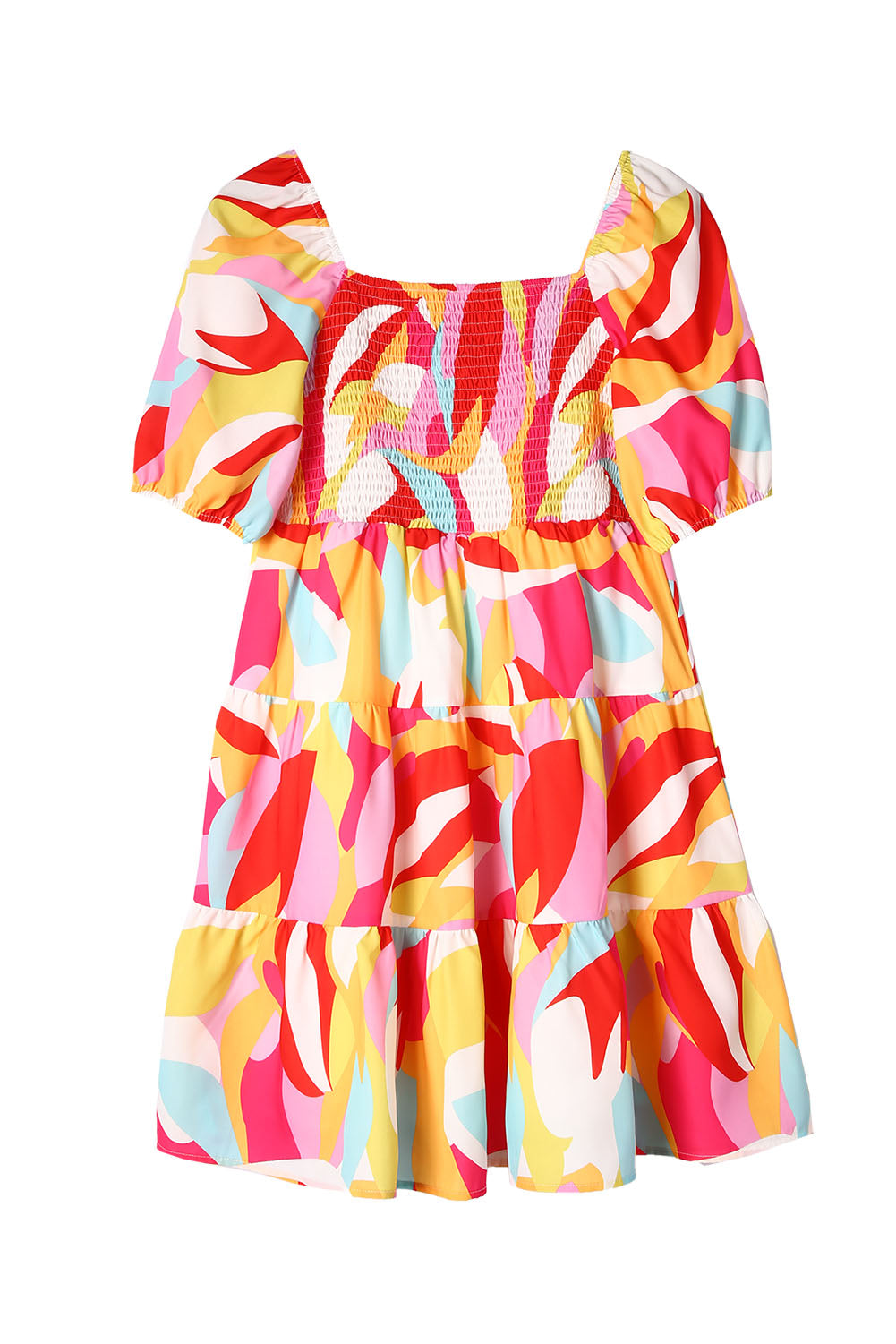 Comfortable Floral Print And Pockets Loose Fit Sleeveless Mini Dress - A-Line - Jewel - Image 21