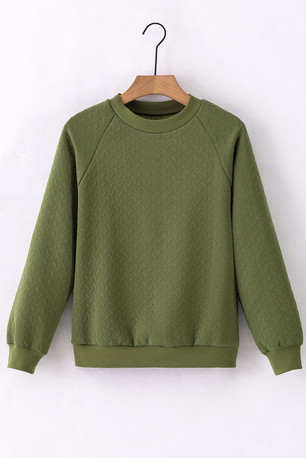 Cozy Cable Knit Long Sleeve Crew Neck Sweater Mini Dress - Image 5