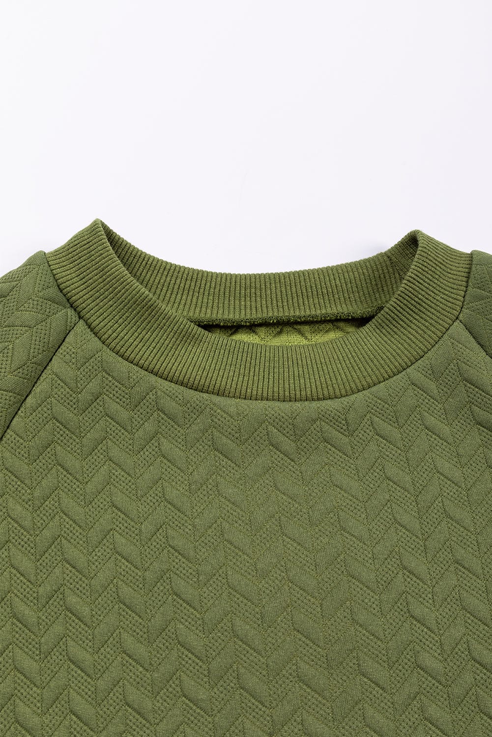 Cozy Cable Knit Long Sleeve Crew Neck Sweater Mini Dress - Image 13