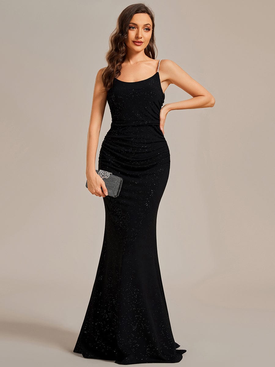 Elegant Mermaid Evening Gowns with Spaghetti Straps - Image 6
