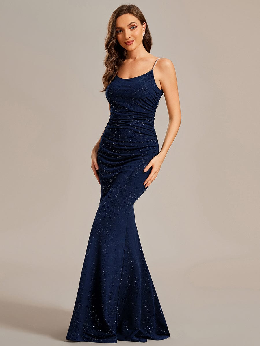 Elegant Mermaid Evening Gowns with Spaghetti Straps - Image 16