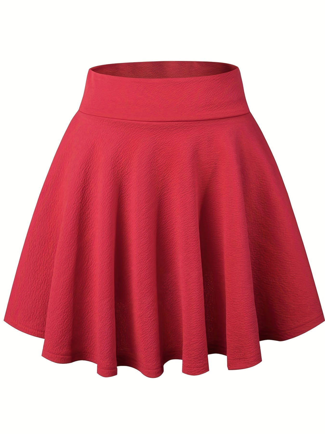 Chic Pleated Skater Skirt Mini Dress with High Waist - Image 13