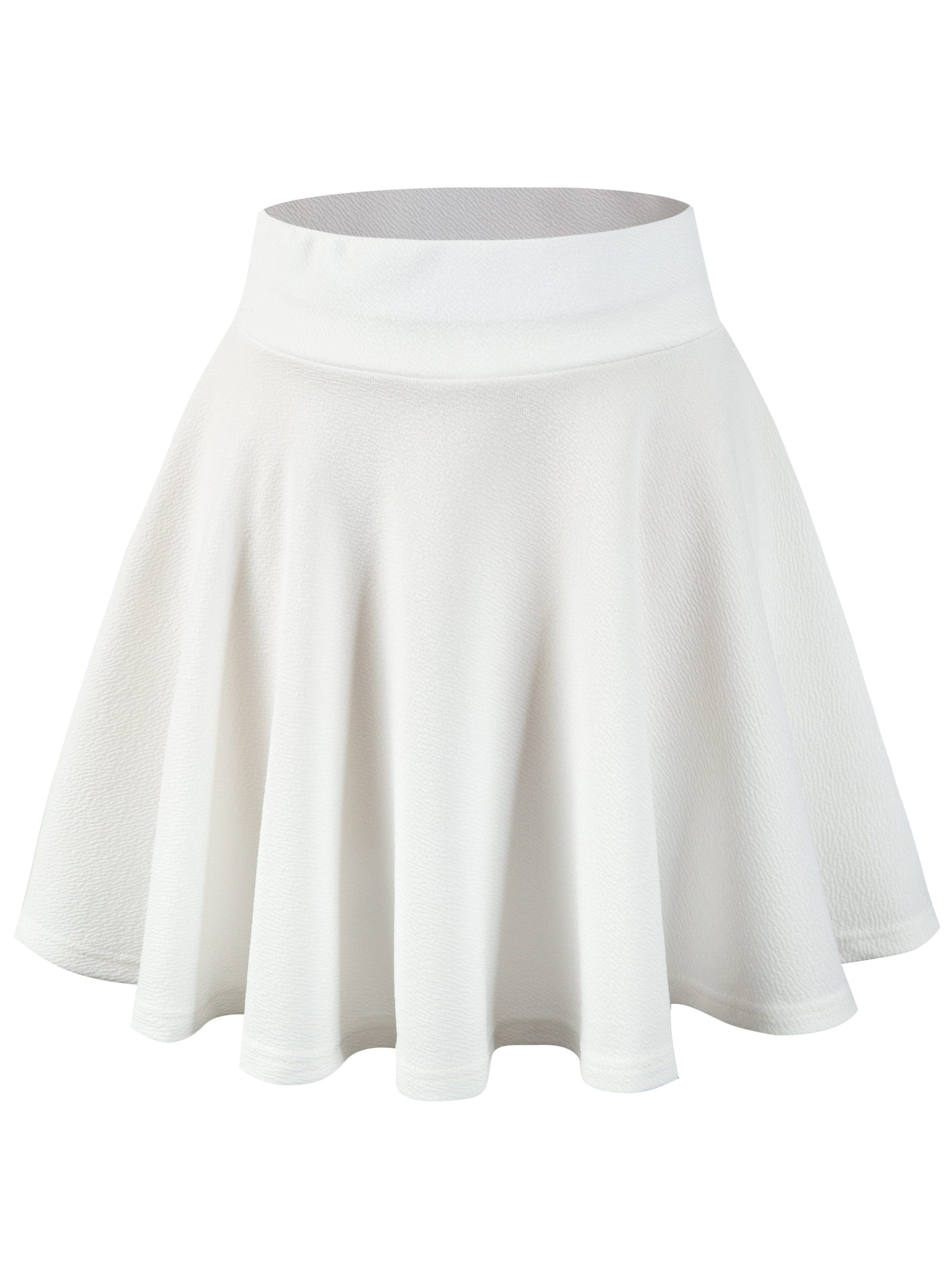 Chic Pleated Skater Skirt Mini Dress with High Waist - Image 22