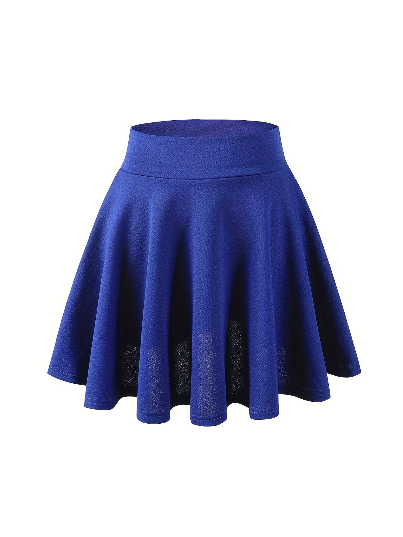 Chic Pleated Skater Skirt Mini Dress with High Waist - Image 4