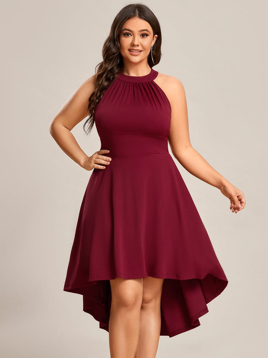 Sleeveless Halter Midi Dress for Cocktail Events - Image 7