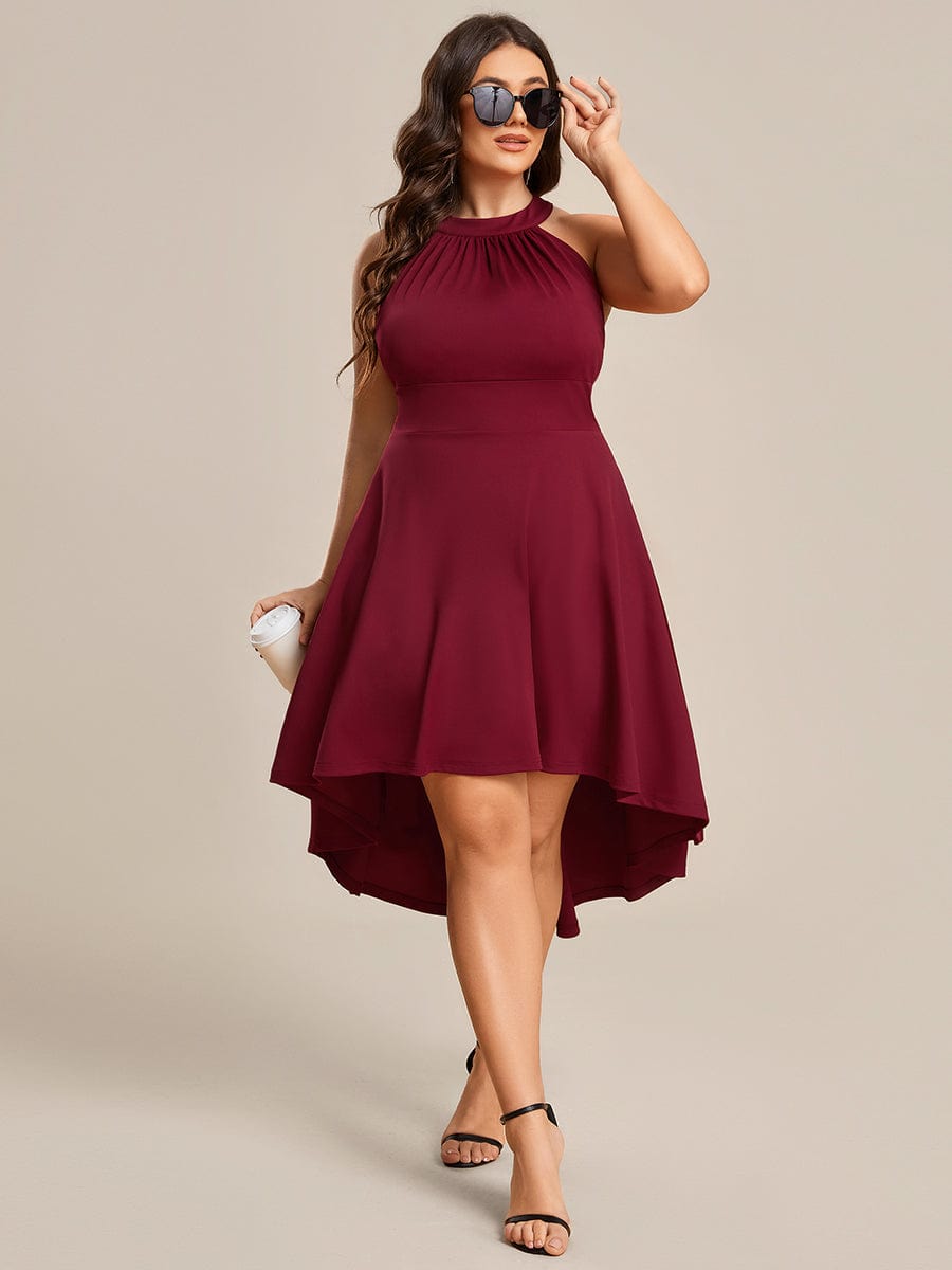 Sleeveless Halter Midi Dress for Cocktail Events - Image 10