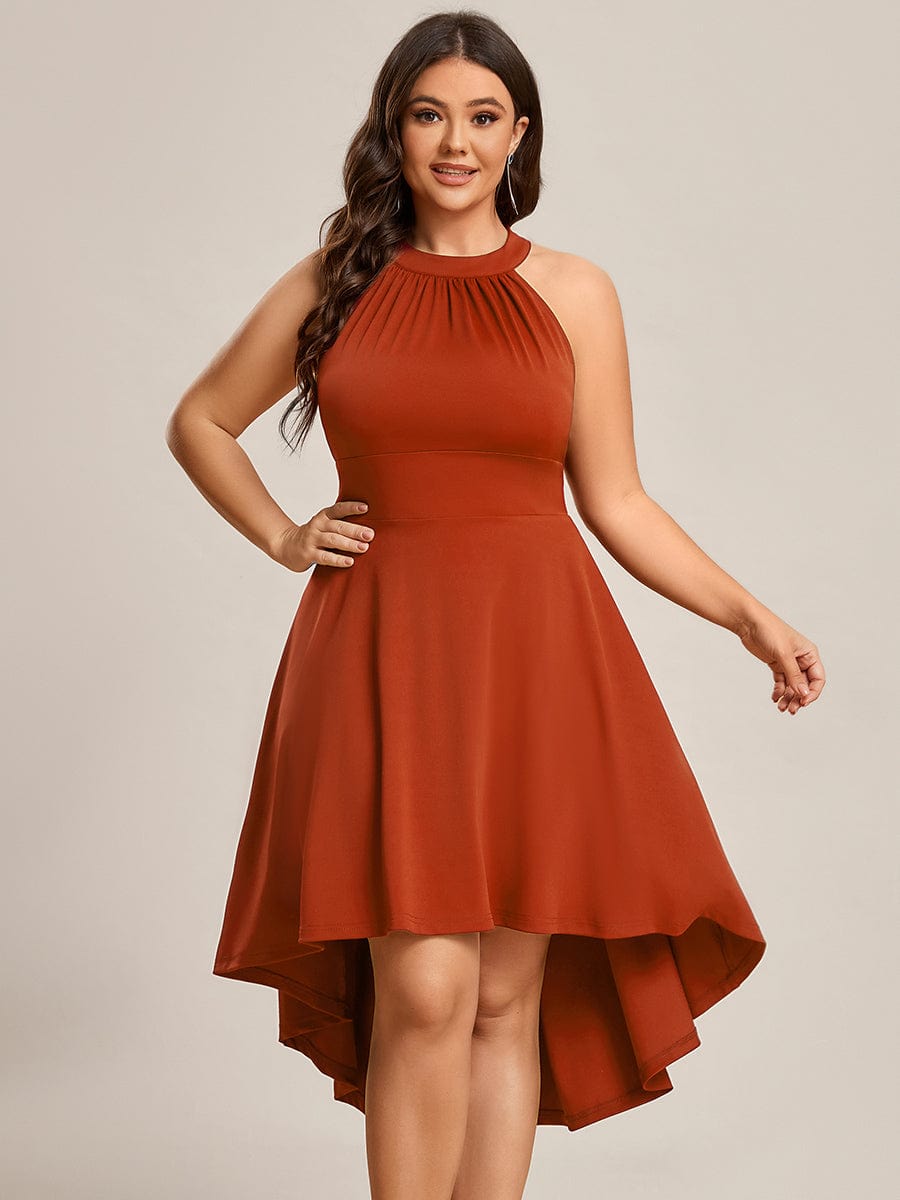Sleeveless Halter Midi Dress for Cocktail Events - Image 64