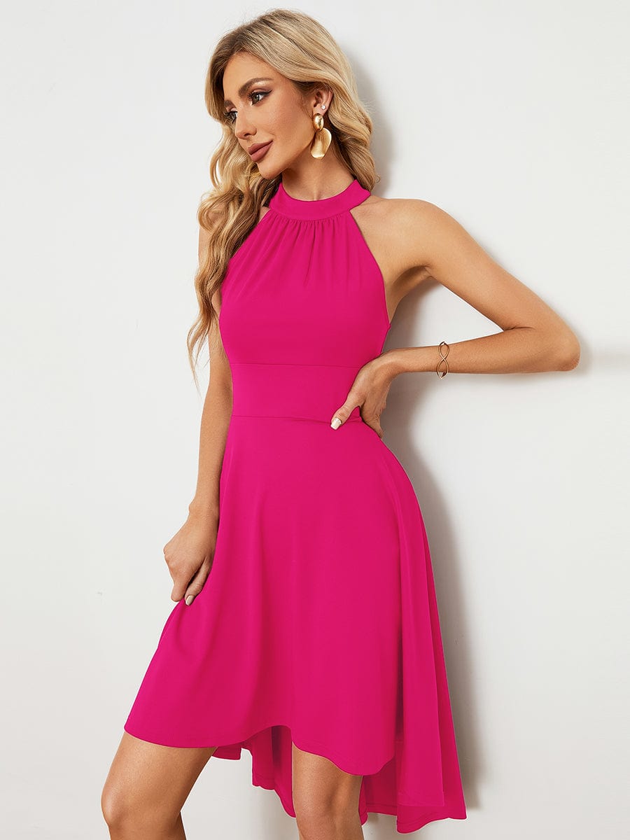 Sleeveless Halter Midi Dress for Cocktail Events - Image 67