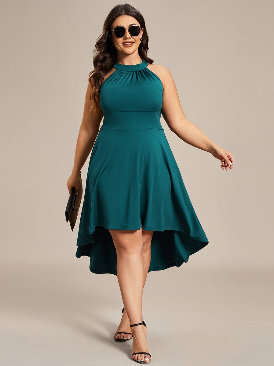 Sleeveless Halter Midi Dress for Cocktail Events - Image 72