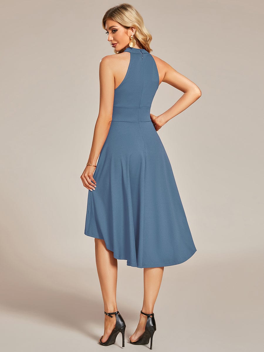 Sleeveless Halter Midi Dress for Cocktail Events - Image 47