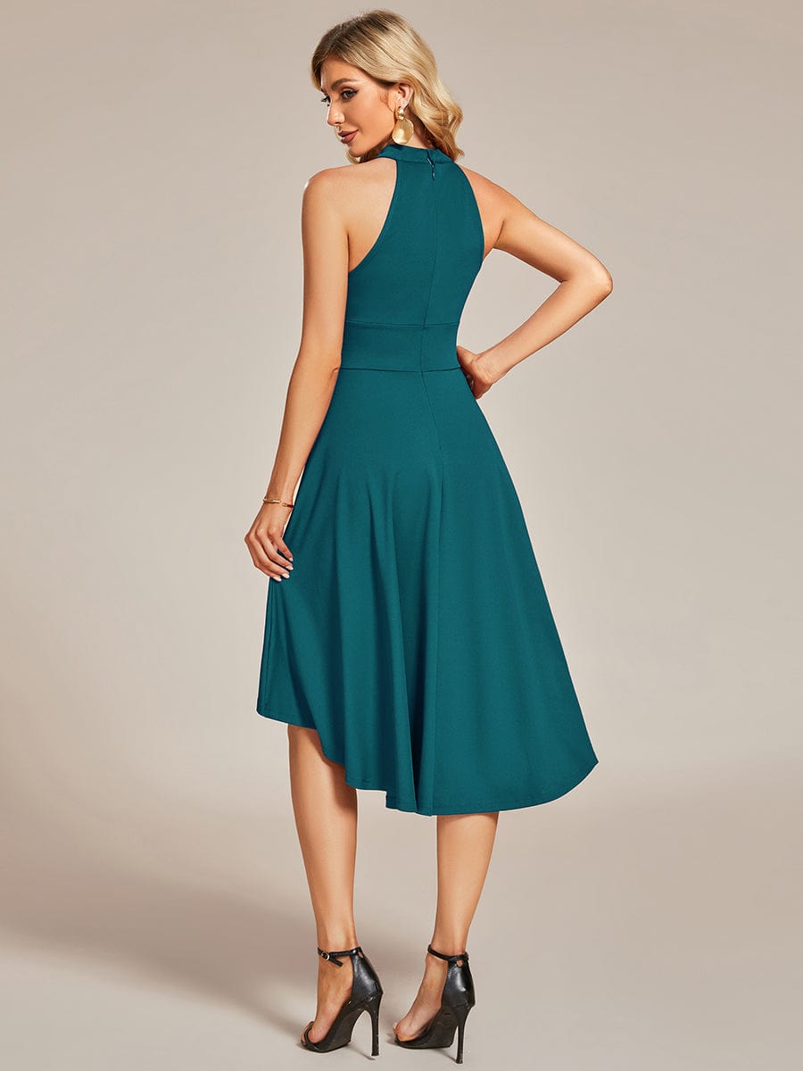 Sleeveless Halter Midi Dress for Cocktail Events - Image 59