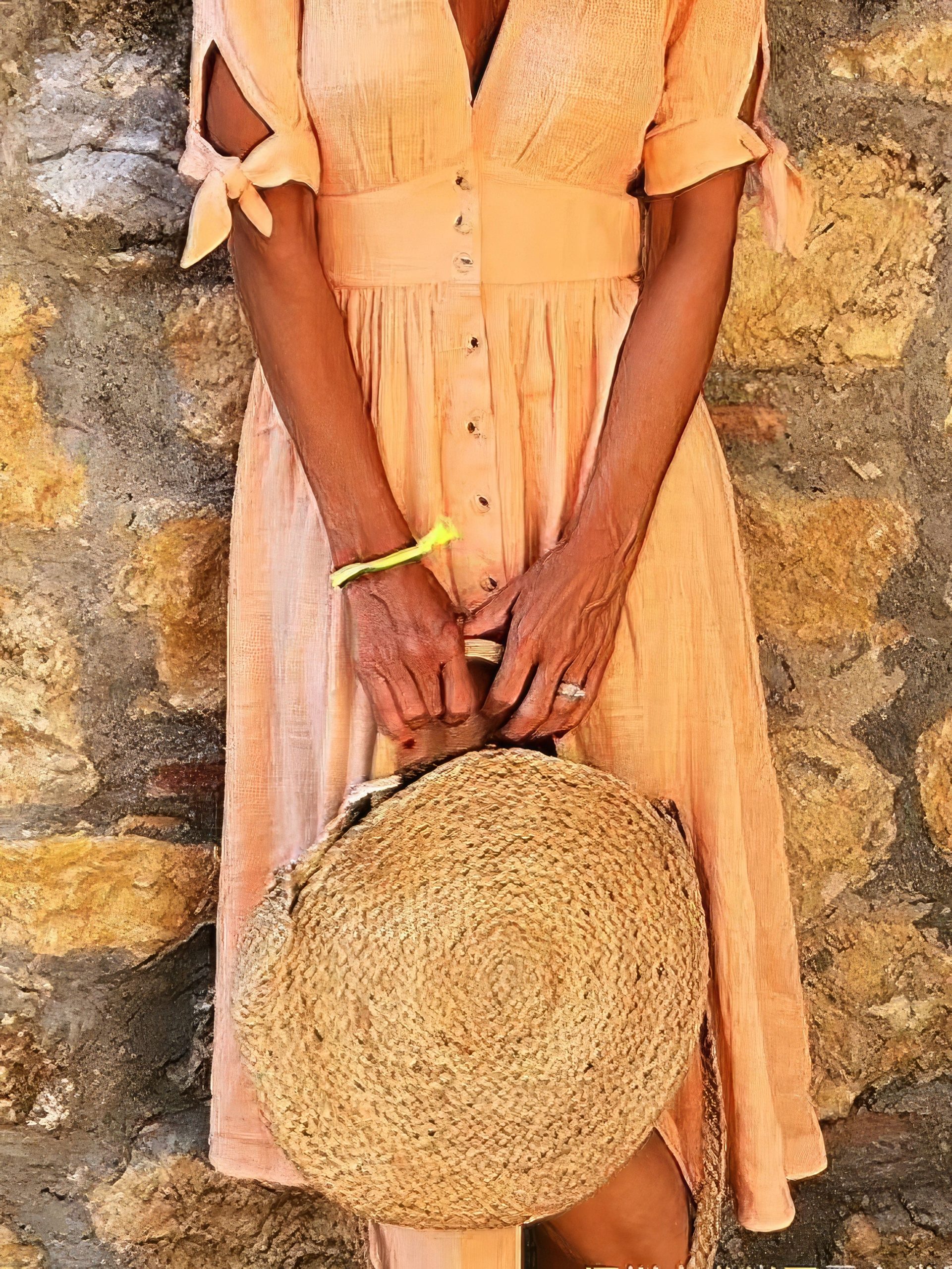 Solid Color V Neck Tie Half Sleeve Casual Dress - Image 12
