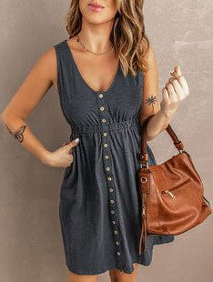 Square Neck Lantern Sleeve Tie Backless Ruffle A-Line Casual Mini Dress - Image 31