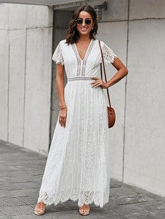 Square Neck Lantern Sleeve Tie Backless Ruffle A-Line Casual Mini Dress - Image 34